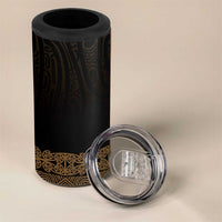 New Zealand Maori Kowhaiwhai 4 in 1 Can Cooler Tumbler Parauri Maui and Mangopare LT9 - Polynesian Pride
