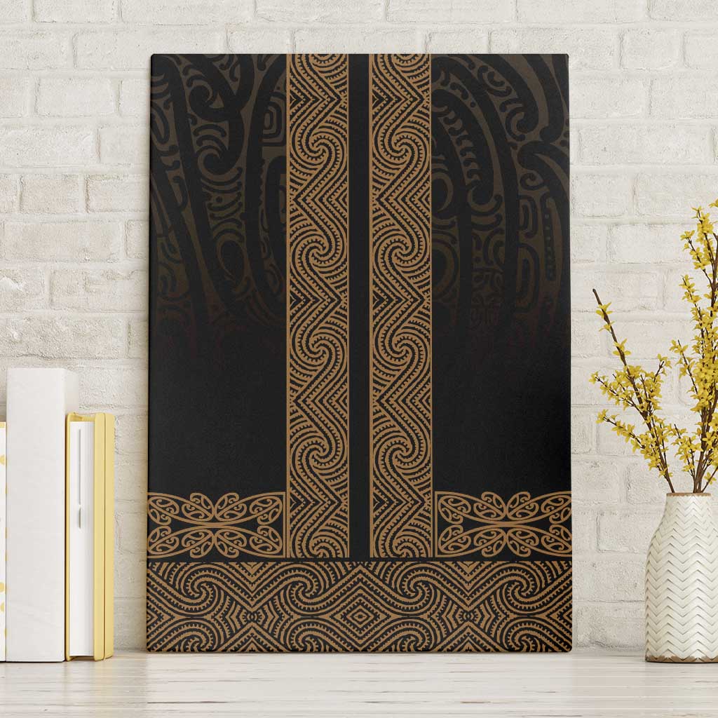New Zealand Maori Kowhaiwhai Canvas Wall Art Parauri Maui and Mangopare LT9 Without Frame Brown - Polynesian Pride