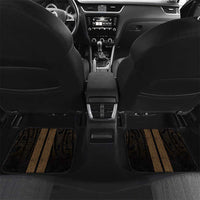 New Zealand Maori Kowhaiwhai Car Mats Parauri Maui and Mangopare LT9 Set 2pcs - Back Brown - Polynesian Pride
