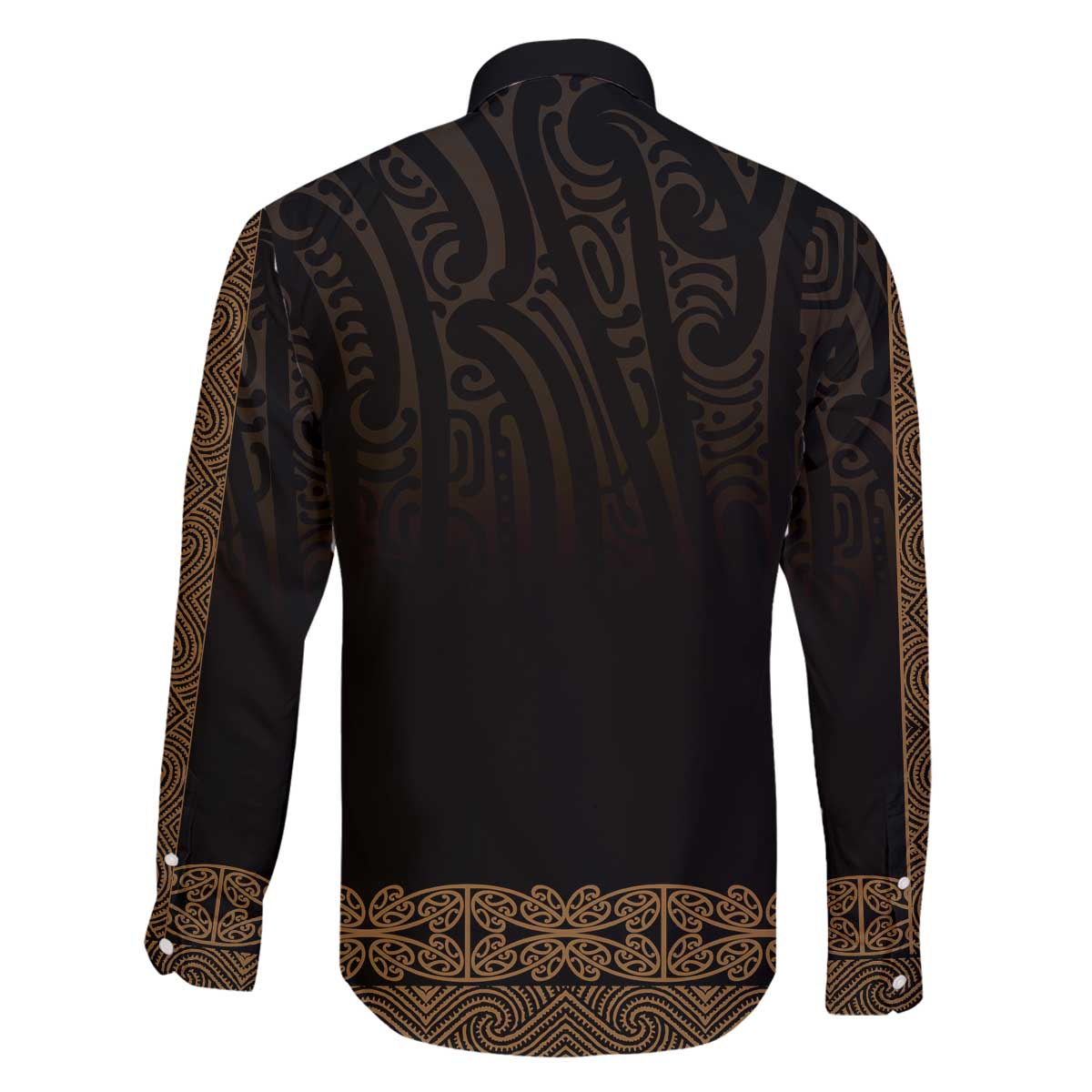 New Zealand Maori Kowhaiwhai Family Matching Off The Shoulder Long Sleeve Dress and Hawaiian Shirt Parauri Maui and Mangopare LT9 - Polynesian Pride