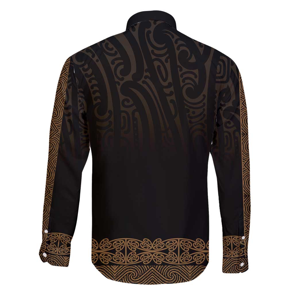 New Zealand Maori Kowhaiwhai Family Matching Off Shoulder Maxi Dress and Hawaiian Shirt Parauri Maui and Mangopare LT9 - Polynesian Pride