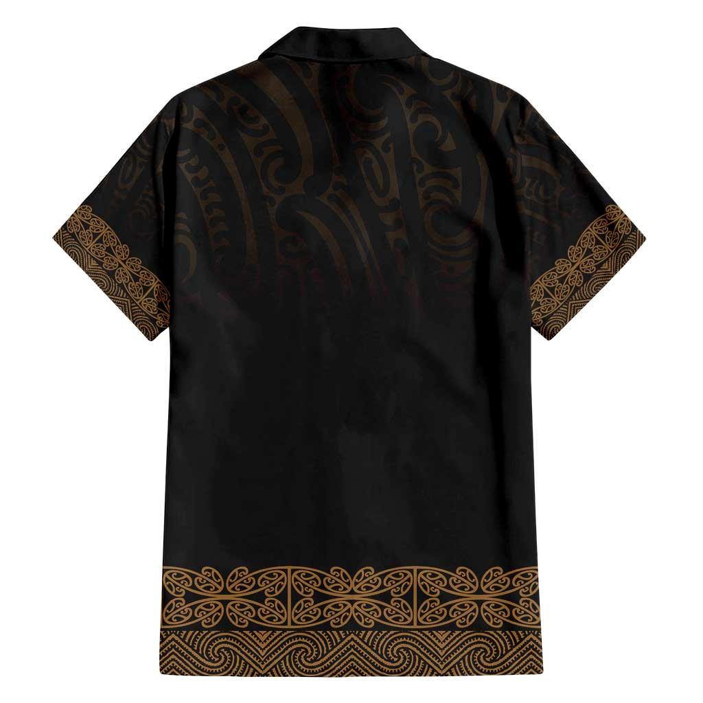 New Zealand Maori Kowhaiwhai Family Matching Puletasi and Hawaiian Shirt Parauri Maui and Mangopare LT9 - Polynesian Pride