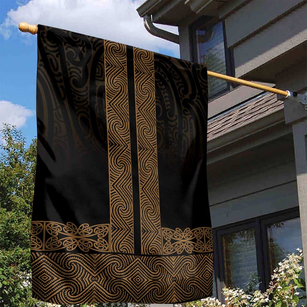 New Zealand Maori Kowhaiwhai Garden Flag Parauri Maui and Mangopare LT9 - Polynesian Pride