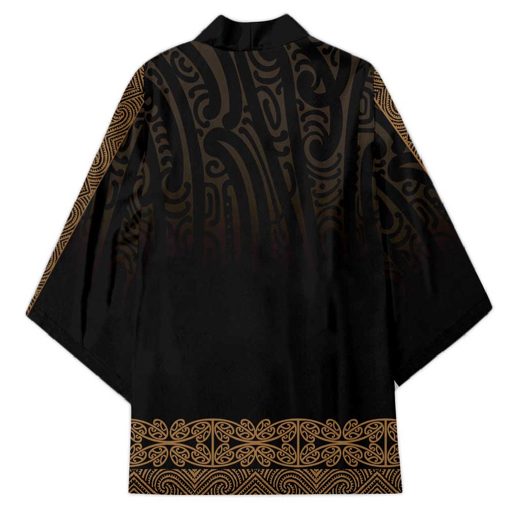 New Zealand Maori Kowhaiwhai Kimono Parauri Maui and Mangopare LT9 - Polynesian Pride