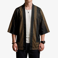New Zealand Maori Kowhaiwhai Kimono Parauri Maui and Mangopare LT9 - Polynesian Pride