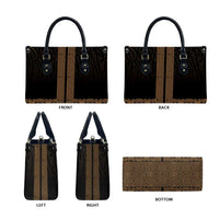 New Zealand Maori Kowhaiwhai Leather Bag Parauri Maui and Mangopare LT9 - Polynesian Pride