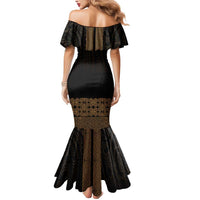 New Zealand Maori Kowhaiwhai Mermaid Dress Parauri Maui and Mangopare LT9 - Polynesian Pride