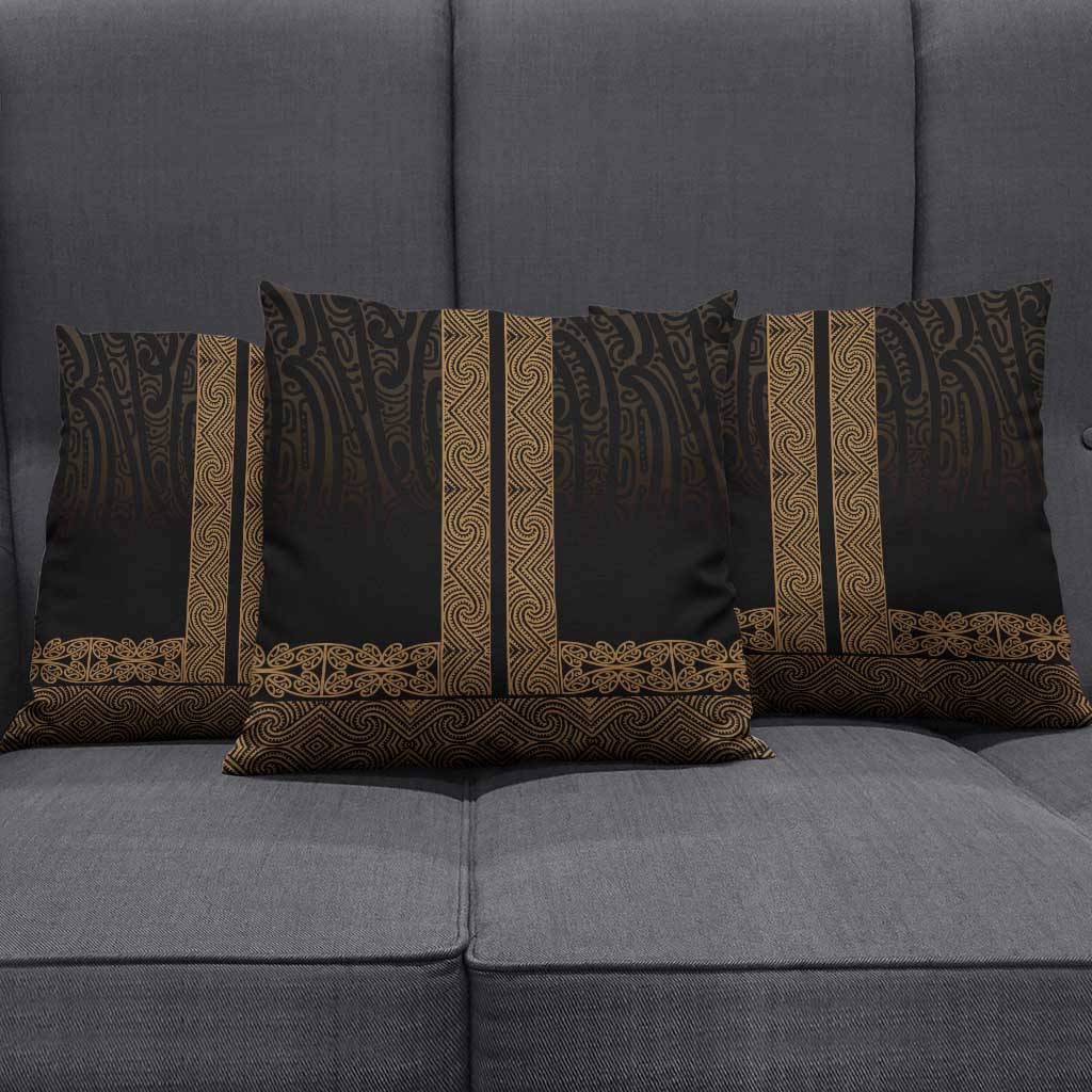 New Zealand Maori Kowhaiwhai Pillow Cover Parauri Maui and Mangopare LT9 - Polynesian Pride