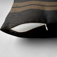 New Zealand Maori Kowhaiwhai Pillow Cover Parauri Maui and Mangopare LT9 - Polynesian Pride