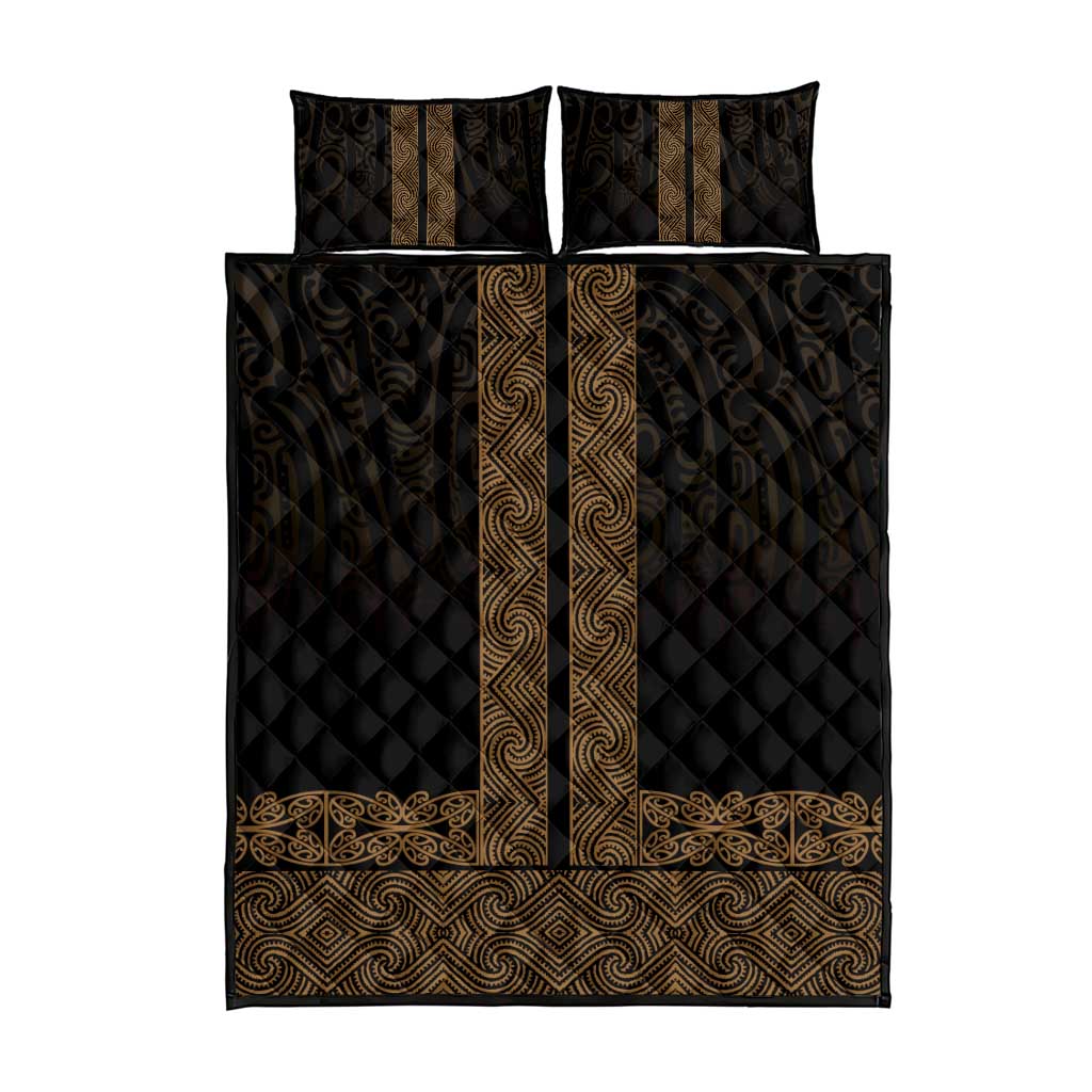 New Zealand Maori Kowhaiwhai Quilt Bed Set Parauri Maui and Mangopare LT9 - Polynesian Pride