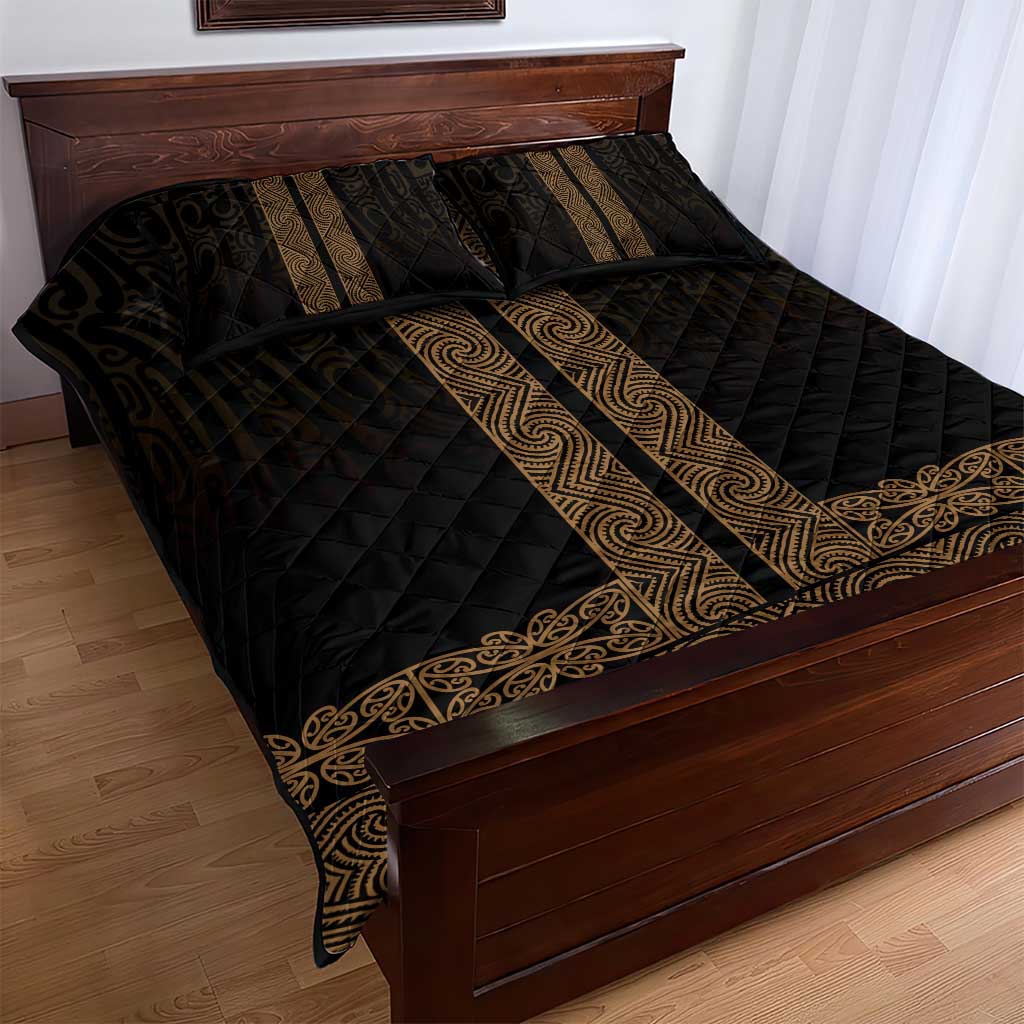 New Zealand Maori Kowhaiwhai Quilt Bed Set Parauri Maui and Mangopare LT9 - Polynesian Pride