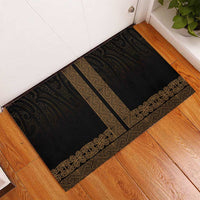 New Zealand Maori Kowhaiwhai Rubber Doormat Parauri Maui and Mangopare LT9 - Polynesian Pride