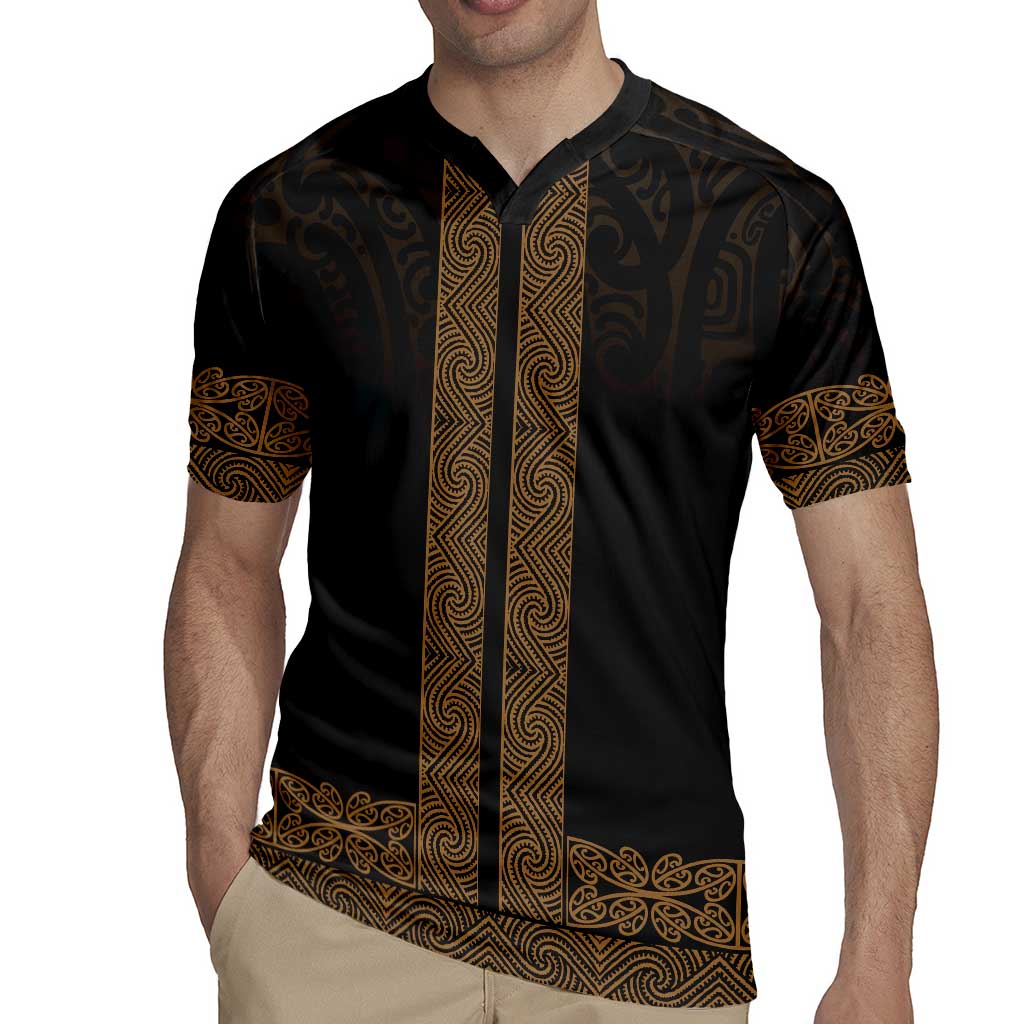 New Zealand Maori Kowhaiwhai Rugby Jersey Parauri Maui and Mangopare LT9 - Polynesian Pride