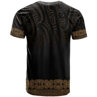 New Zealand Maori Kowhaiwhai T Shirt Parauri Maui and Mangopare LT9 - Polynesian Pride