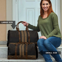 New Zealand Maori Kowhaiwhai Travel Bag Parauri Maui and Mangopare LT9 - Polynesian Pride