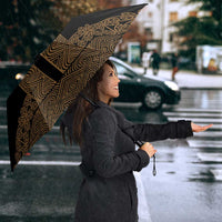 New Zealand Maori Kowhaiwhai Umbrella Parauri Maui and Mangopare LT9 - Polynesian Pride
