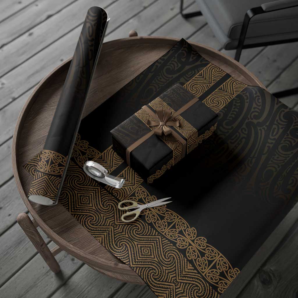 New Zealand Maori Kowhaiwhai Wrapping Paper Parauri Maui and Mangopare LT9 - Polynesian Pride