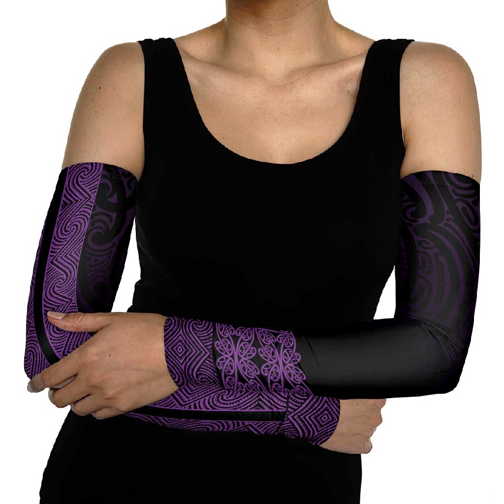 New Zealand Maori Kowhaiwhai Arm Sleeves Waiporoporo Maui and Mangopare LT9 - Polynesian Pride