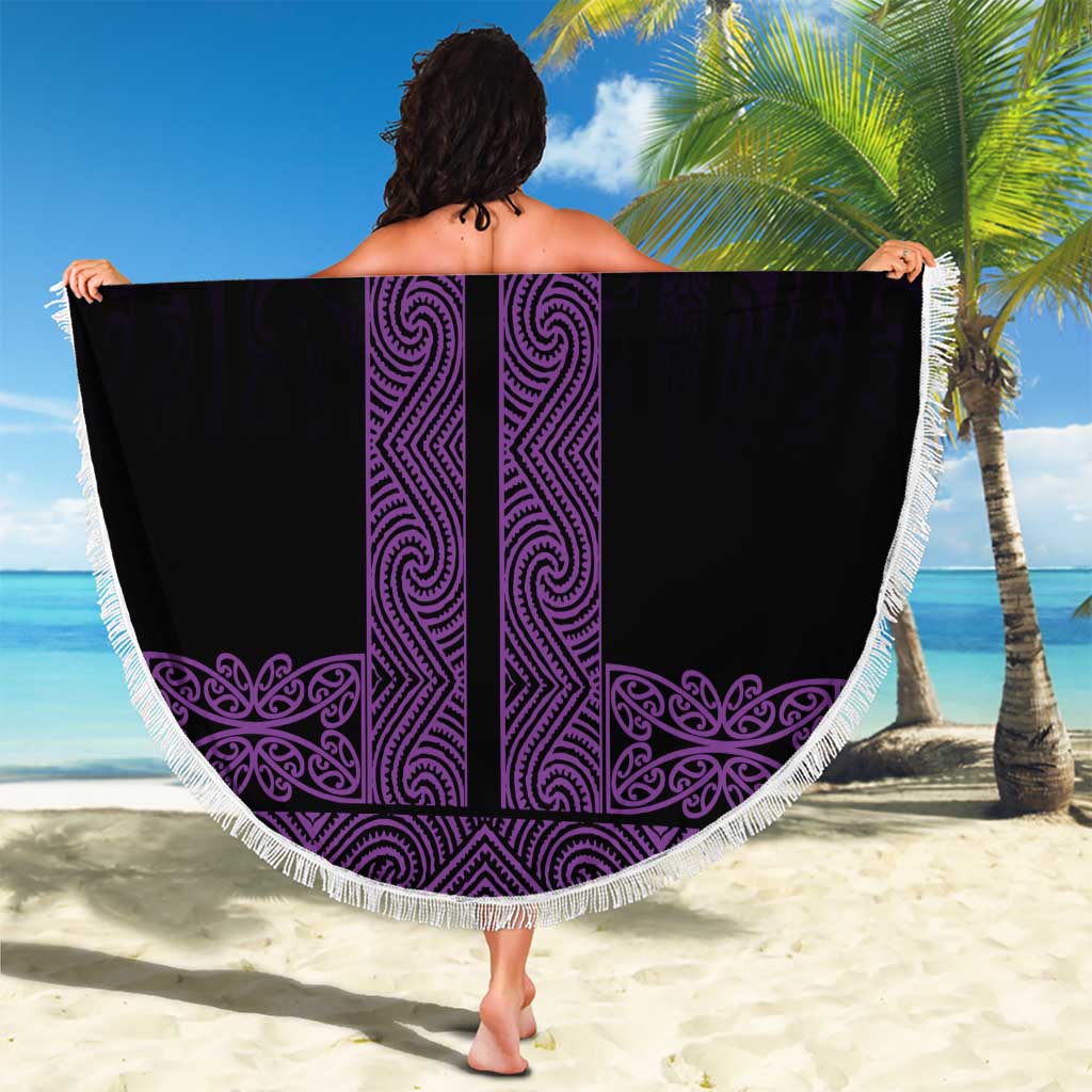 New Zealand Maori Kowhaiwhai Beach Blanket Waiporoporo Maui and Mangopare LT9 - Polynesian Pride