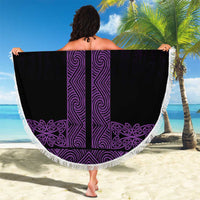 New Zealand Maori Kowhaiwhai Beach Blanket Waiporoporo Maui and Mangopare LT9 - Polynesian Pride