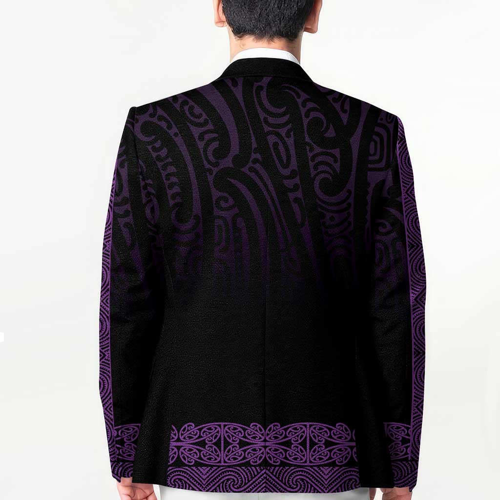 New Zealand Maori Kowhaiwhai Blazer Waiporoporo Maui and Mangopare LT9 - Polynesian Pride
