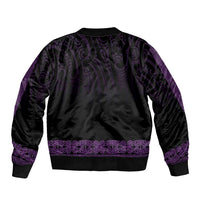 New Zealand Maori Kowhaiwhai Bomber Jacket Waiporoporo Maui and Mangopare LT9 - Polynesian Pride