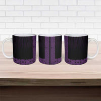 New Zealand Maori Kowhaiwhai Ceramic Mug Waiporoporo Maui and Mangopare LT9 - Polynesian Pride