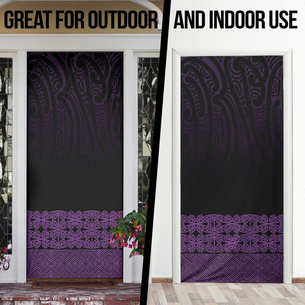 New Zealand Maori Kowhaiwhai Door Cover Waiporoporo Maui and Mangopare LT9 - Polynesian Pride