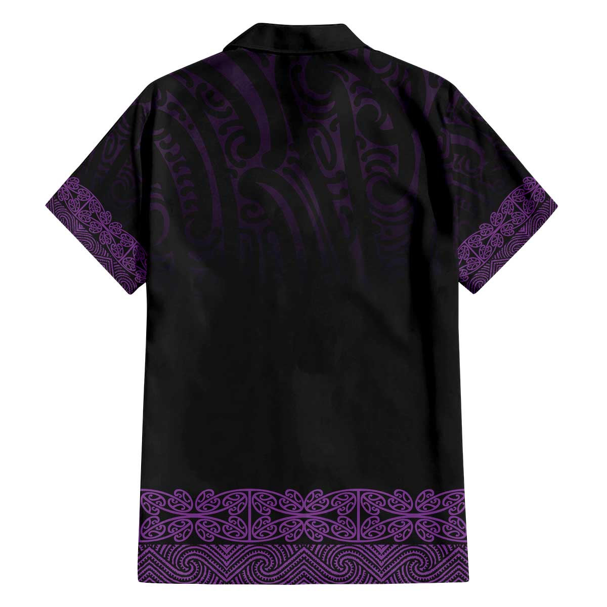 New Zealand Maori Kowhaiwhai Family Matching Off The Shoulder Long Sleeve Dress and Hawaiian Shirt Waiporoporo Maui and Mangopare LT9 - Polynesian Pride