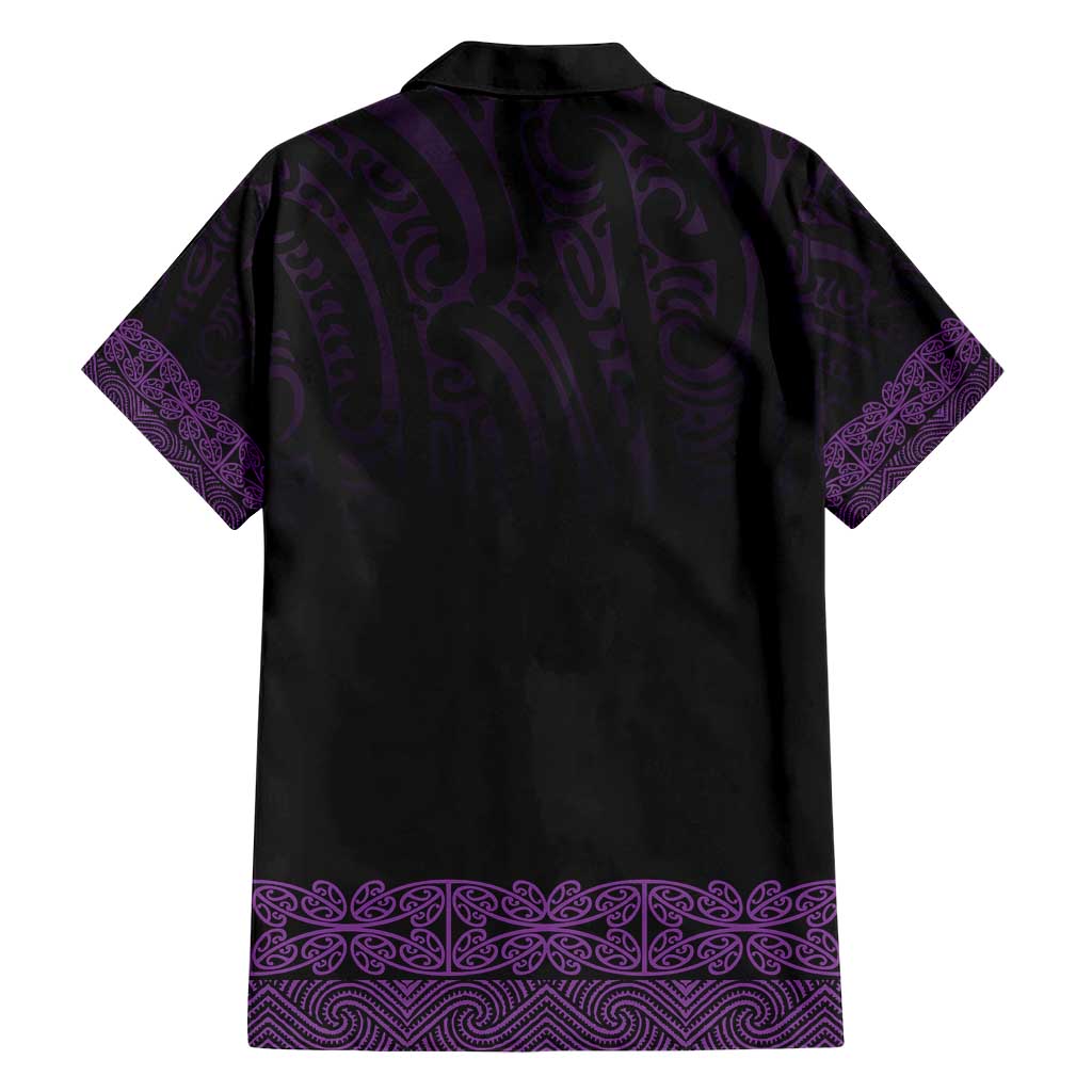 New Zealand Maori Kowhaiwhai Family Matching Short Sleeve Bodycon Dress and Hawaiian Shirt Waiporoporo Maui and Mangopare LT9 - Polynesian Pride