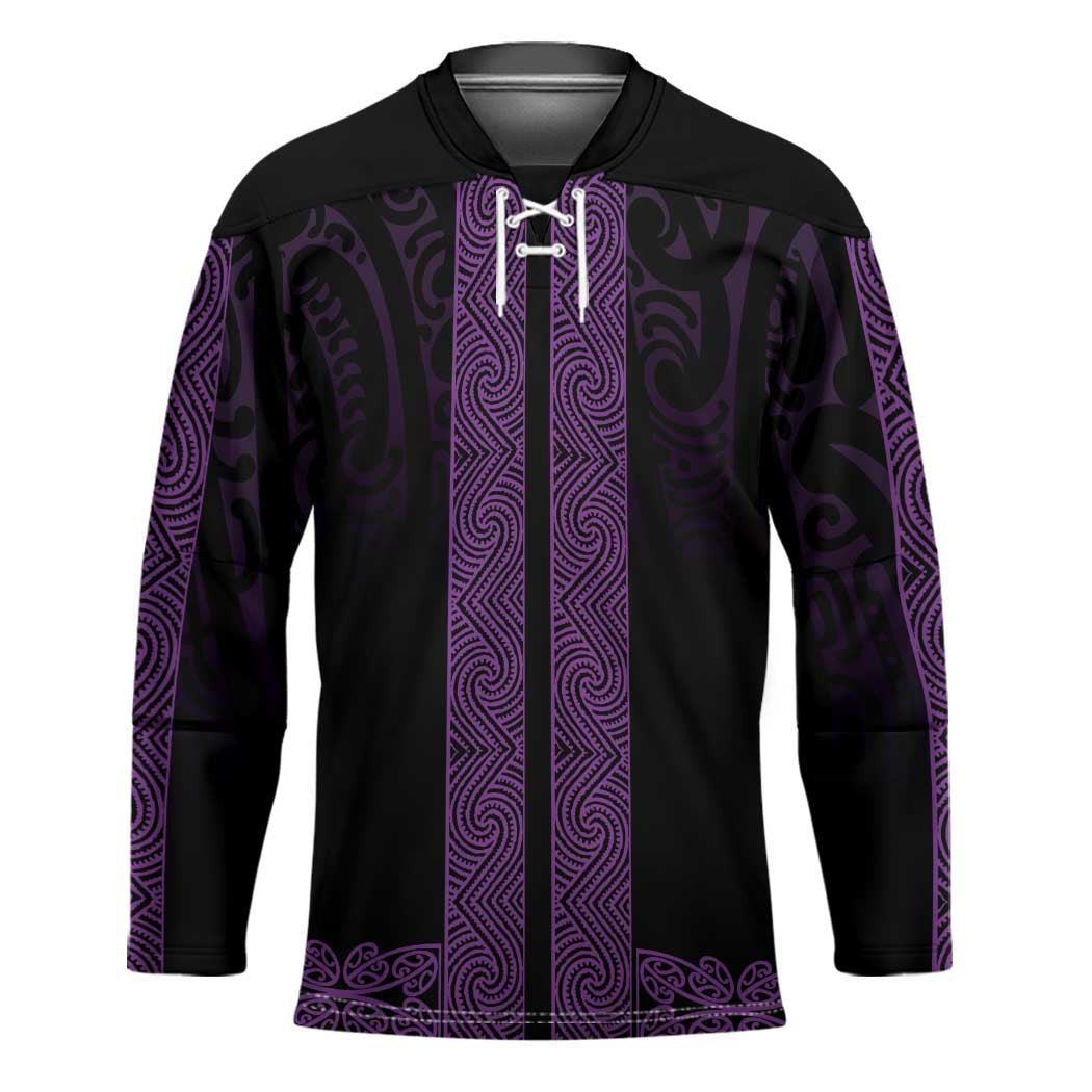 New Zealand Maori Kowhaiwhai Hockey Jersey Waiporoporo Maui and Mangopare - Polynesian Pride