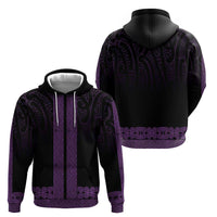 New Zealand Maori Kowhaiwhai Hoodie Waiporoporo Maui and Mangopare LT9 - Polynesian Pride