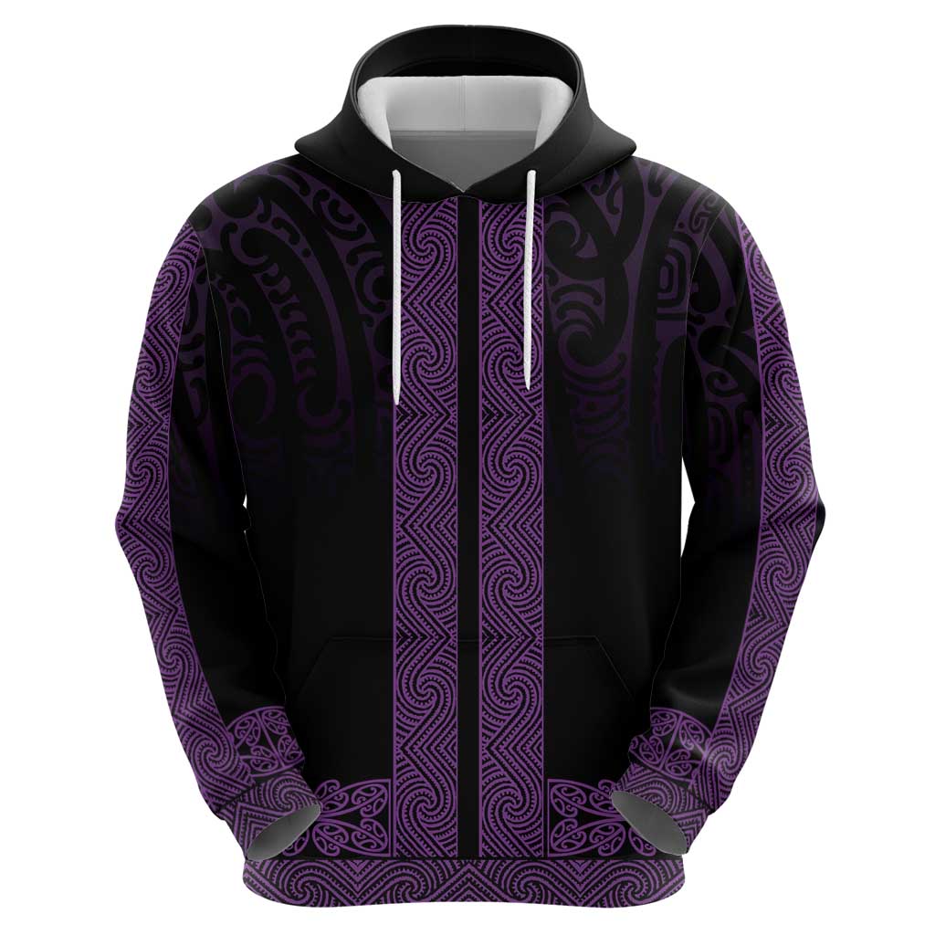 New Zealand Maori Kowhaiwhai Hoodie Waiporoporo Maui and Mangopare LT9 - Polynesian Pride