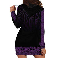 New Zealand Maori Kowhaiwhai Hoodie Dress Waiporoporo Maui and Mangopare LT9 - Polynesian Pride