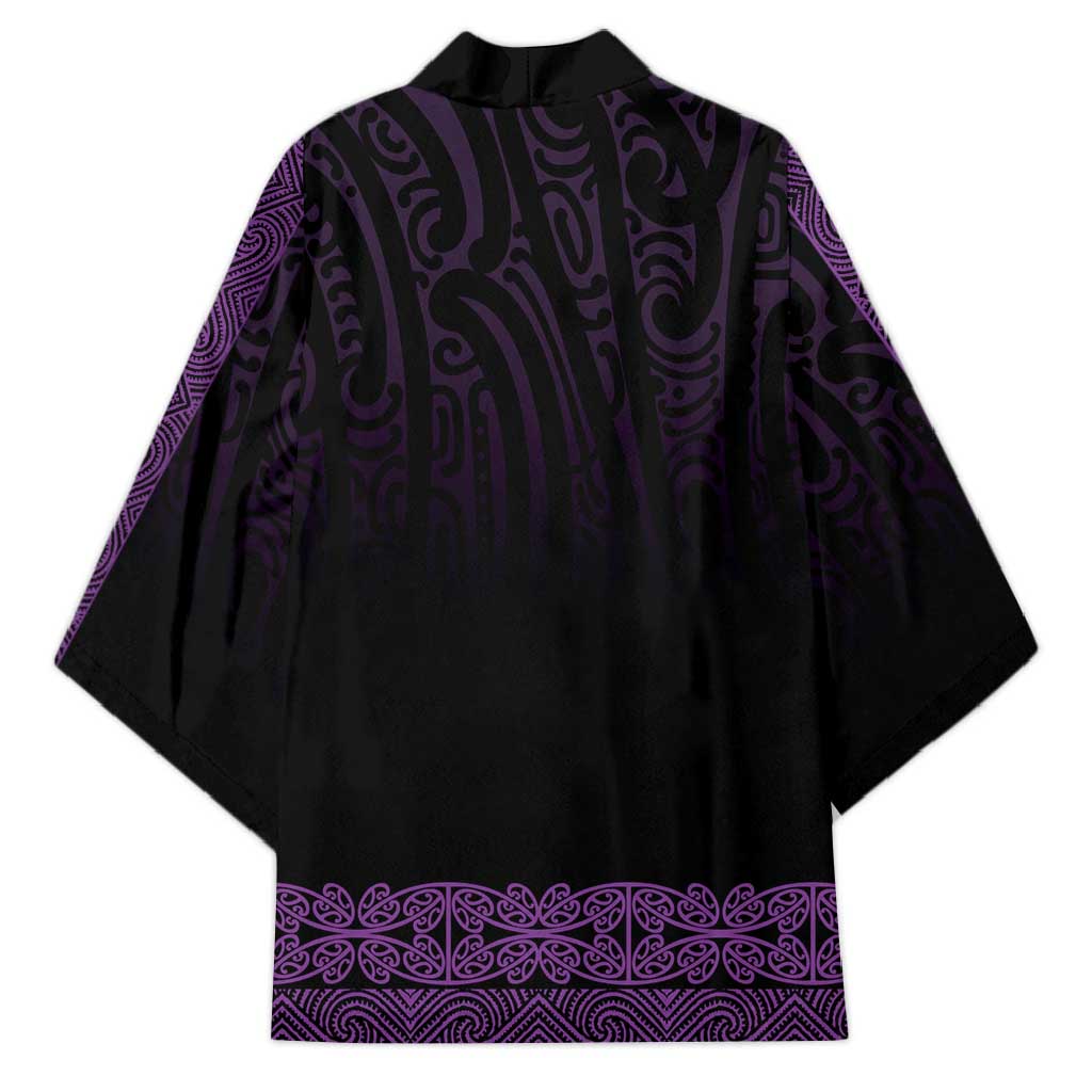 New Zealand Maori Kowhaiwhai Kimono Waiporoporo Maui and Mangopare LT9 - Polynesian Pride
