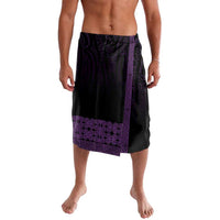 New Zealand Maori Kowhaiwhai Lavalava Waiporoporo Maui and Mangopare LT9 Purple - Polynesian Pride