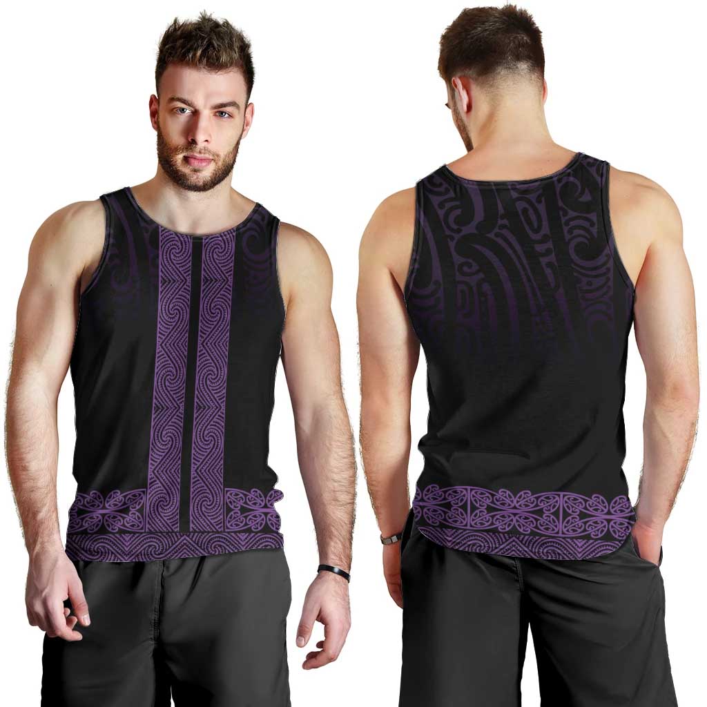 New Zealand Maori Kowhaiwhai Men Tank Top Waiporoporo Maui and Mangopare LT9 - Polynesian Pride