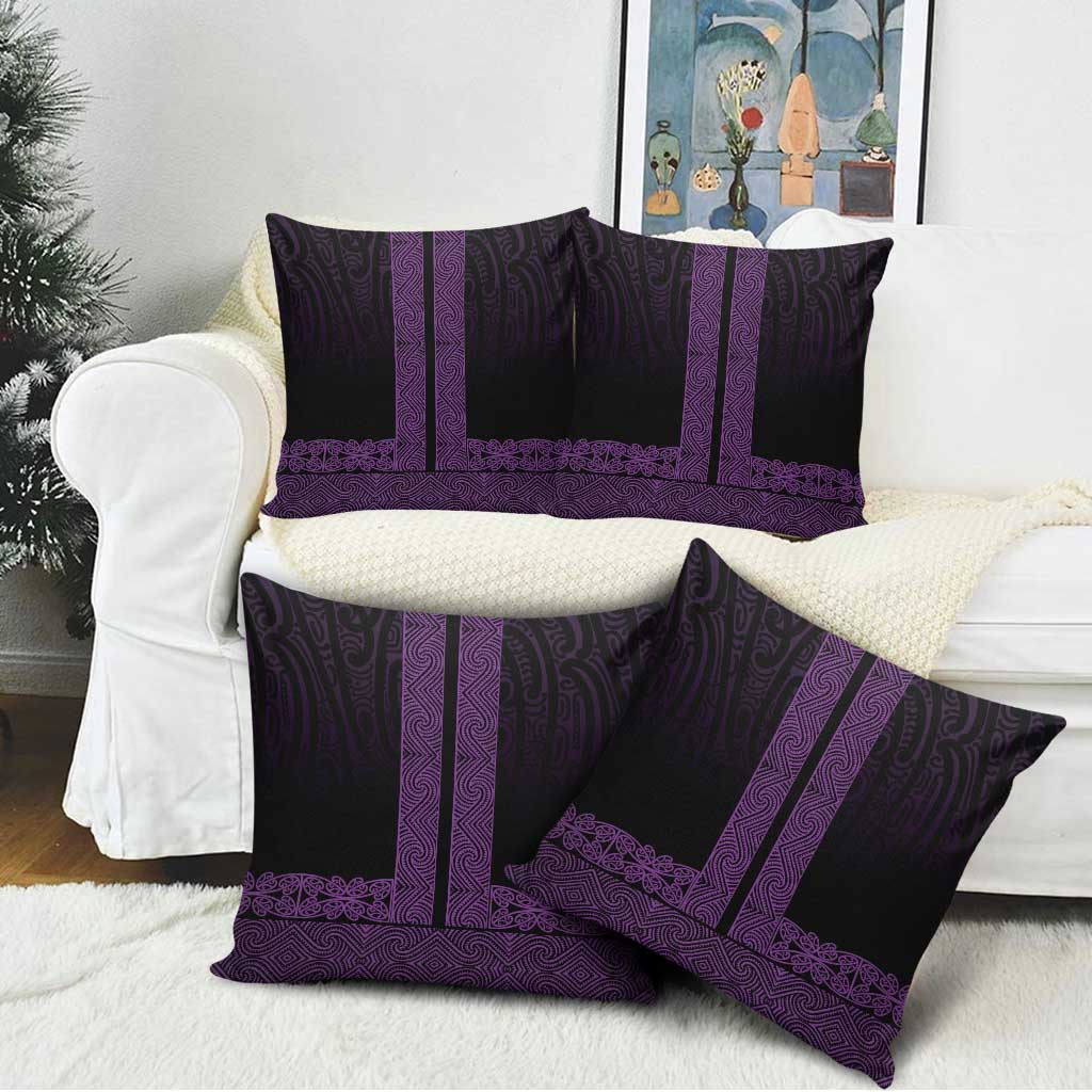New Zealand Maori Kowhaiwhai Pillow Cover Waiporoporo Maui and Mangopare LT9 - Polynesian Pride