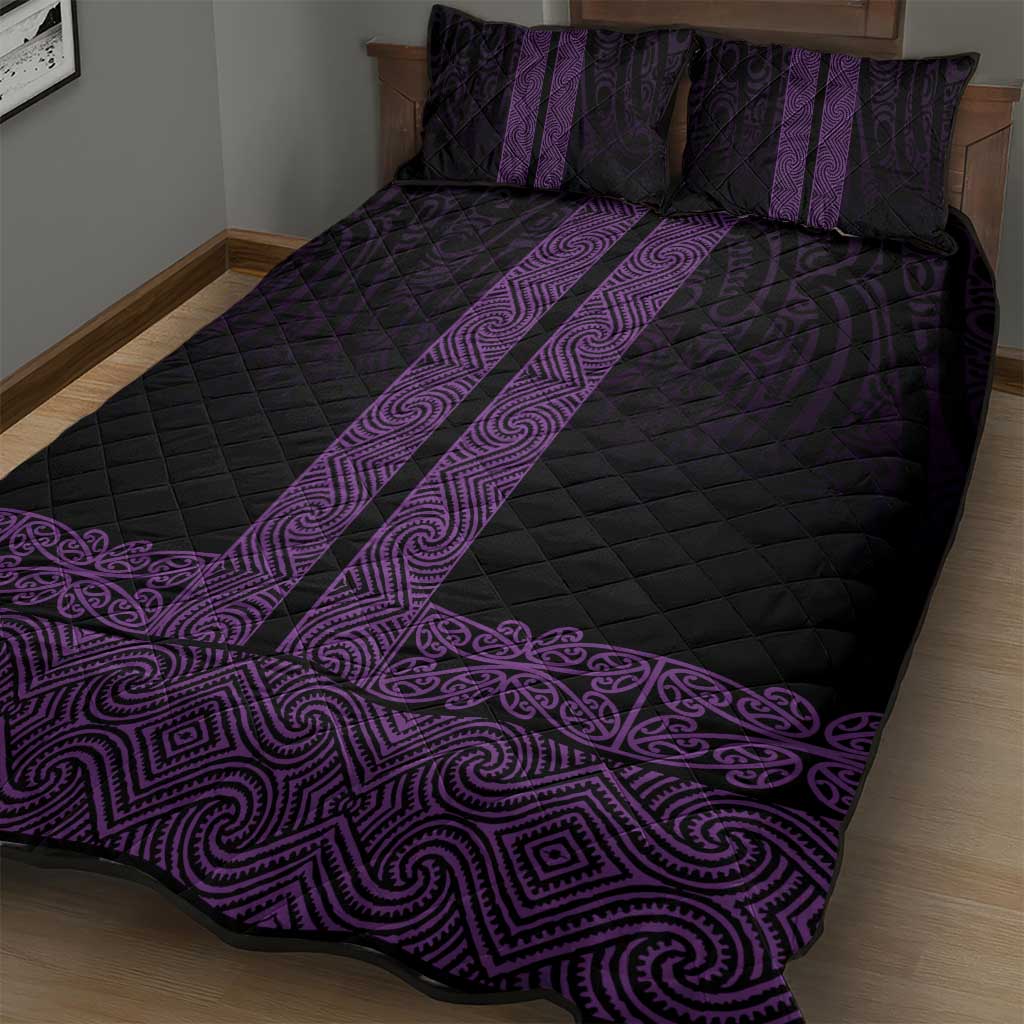 New Zealand Maori Kowhaiwhai Quilt Bed Set Waiporoporo Maui and Mangopare LT9 - Polynesian Pride