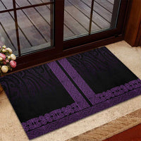 New Zealand Maori Kowhaiwhai Rubber Doormat Waiporoporo Maui and Mangopare LT9 - Polynesian Pride
