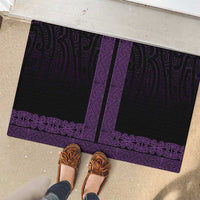 New Zealand Maori Kowhaiwhai Rubber Doormat Waiporoporo Maui and Mangopare LT9 - Polynesian Pride