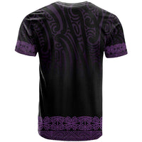 New Zealand Maori Kowhaiwhai T Shirt Waiporoporo Maui and Mangopare LT9 - Polynesian Pride