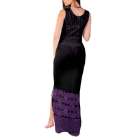New Zealand Maori Kowhaiwhai Tank Maxi Dress Waiporoporo Maui and Mangopare LT9 - Polynesian Pride