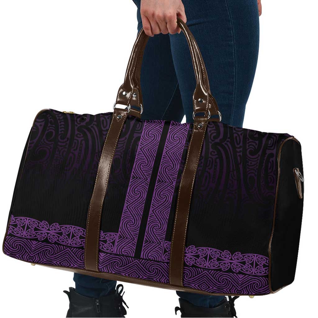 New Zealand Maori Kowhaiwhai Travel Bag Waiporoporo Maui and Mangopare LT9 - Polynesian Pride