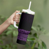 New Zealand Maori Kowhaiwhai Tumbler With Handle Waiporoporo Maui and Mangopare LT9 - Polynesian Pride