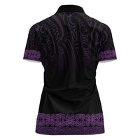 New Zealand Maori Kowhaiwhai Women Polo Shirt Waiporoporo Maui and Mangopare LT9 - Polynesian Pride