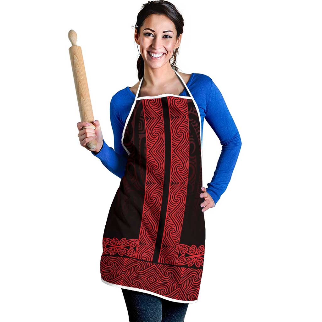 New Zealand Maori Kowhaiwhai Apron Whero Maui and Mangopare LT9 - Polynesian Pride