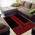 New Zealand Maori Kowhaiwhai Area Rug Whero Maui and Mangopare