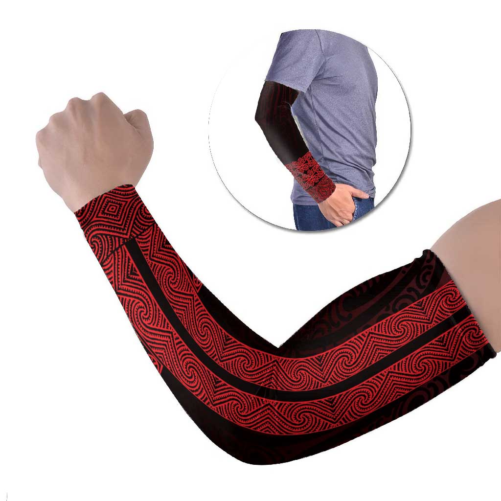 New Zealand Maori Kowhaiwhai Arm Sleeves Whero Maui and Mangopare - Polynesian Pride