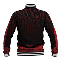 New Zealand Maori Kowhaiwhai Baseball Jacket Whero Maui and Mangopare LT9 - Polynesian Pride